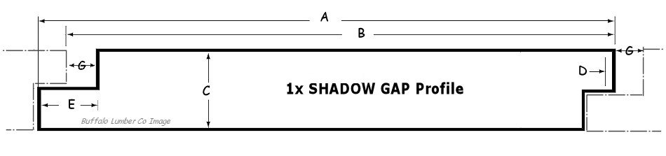 SHIPLAP PATTERN CUSTOM with Nickel Gap Profile